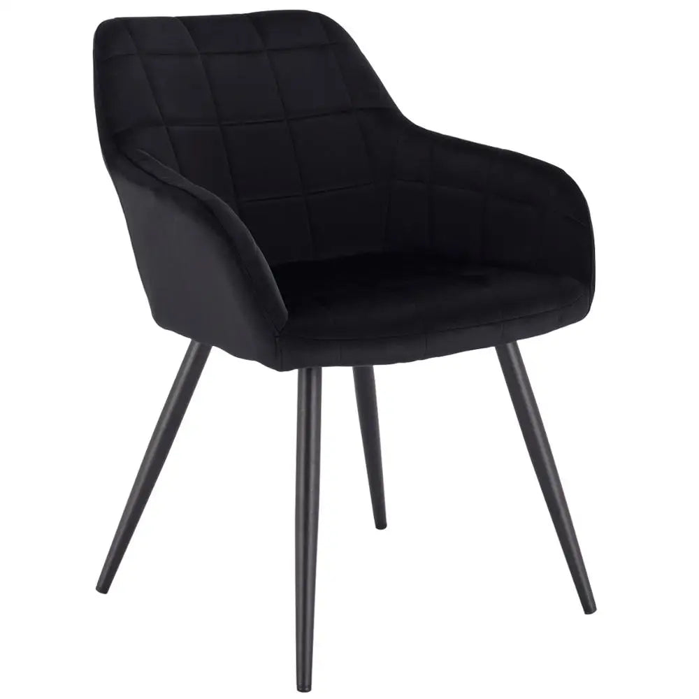 Esszimmer- und Loungestuhl mit Stahlbeinen